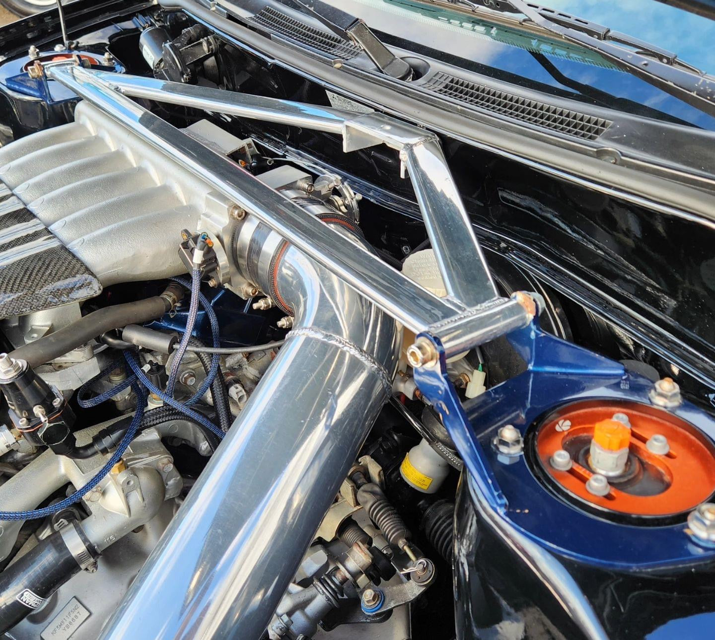 Front Strut Bar for MITSUBISHI EVO 4 5 6 (3 Point)