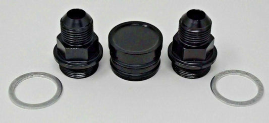 Rear Block Breather Fittings And Plug For B16 B18 Catch Can M28 To 10AN B Series