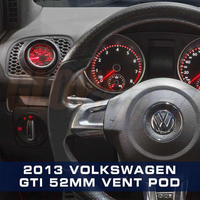 Air Vent Single Gauge Pod for 2010-2013 Volkswagen Golf MK6