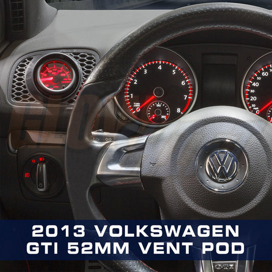 Air Vent Single Gauge Pod for 2010-2013 Volkswagen Golf MK6