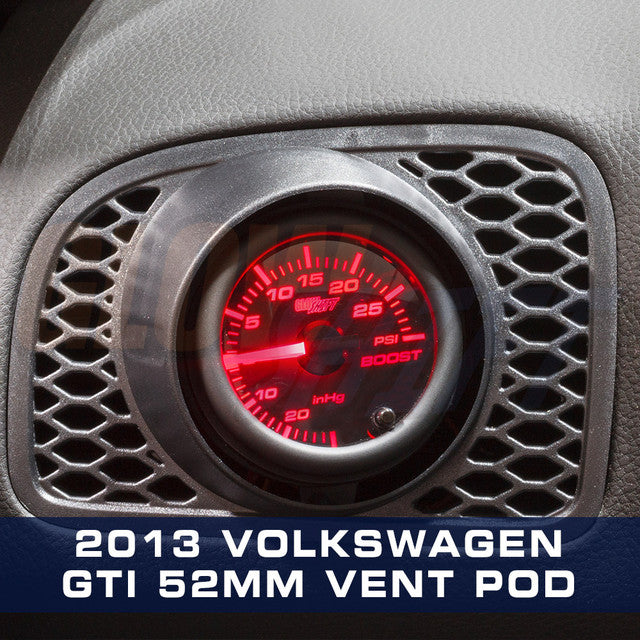 Air Vent Single Gauge Pod for 2010-2013 Volkswagen Golf MK6