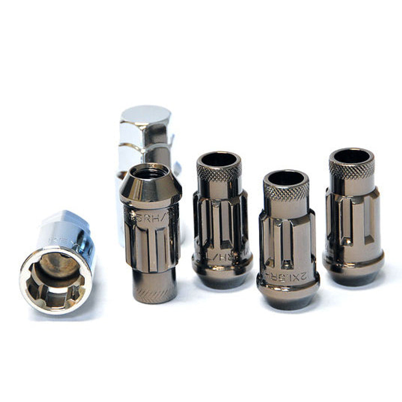 Muteki SR48 Lug Nuts – Titanium 12x1.5 (Locking Set)