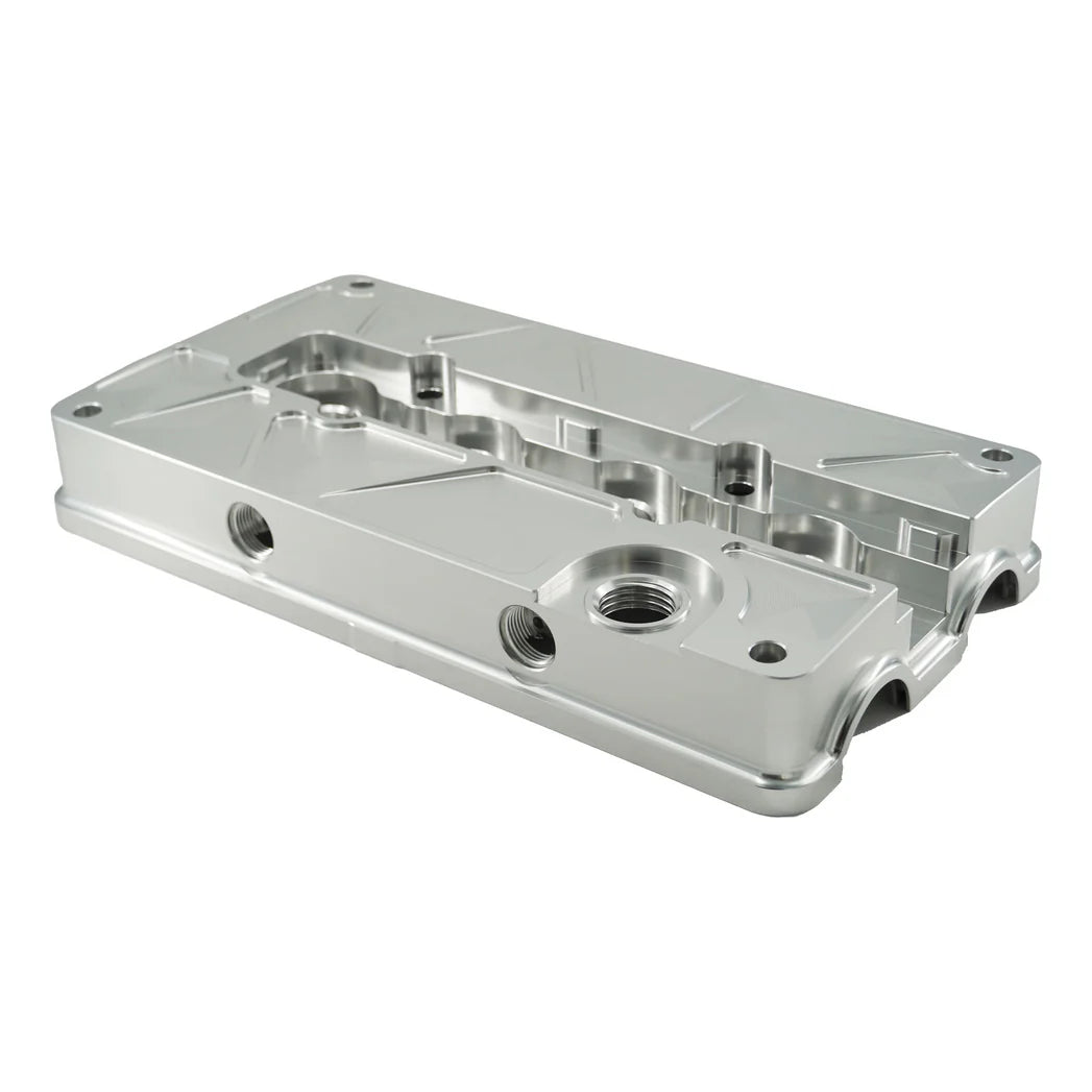 Billet B Series Vented Valve Cover Baffle B16 B18 AN10 For Honda Acura DOHC Vtec