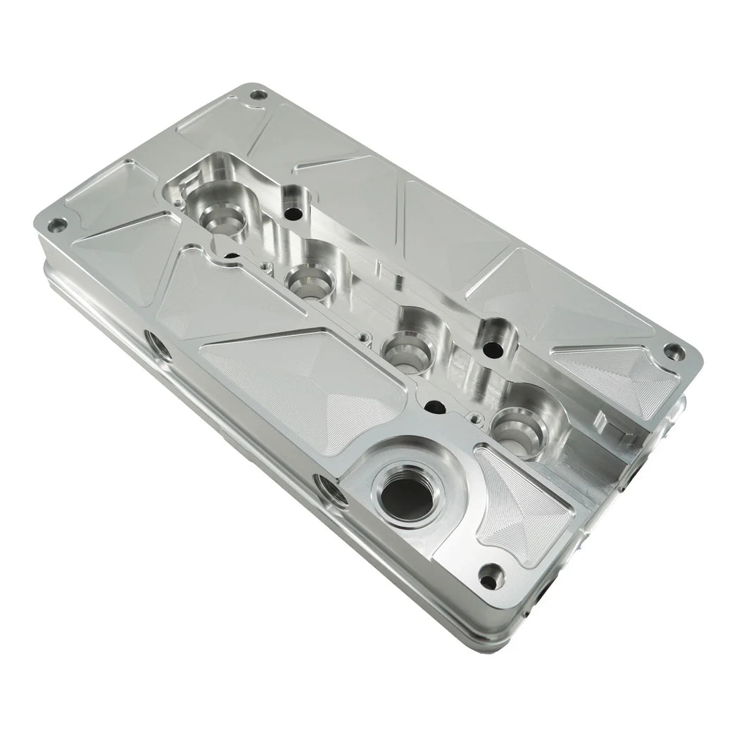 Billet B Series Vented Valve Cover Baffle B16 B18 AN10 For Honda Acura DOHC Vtec