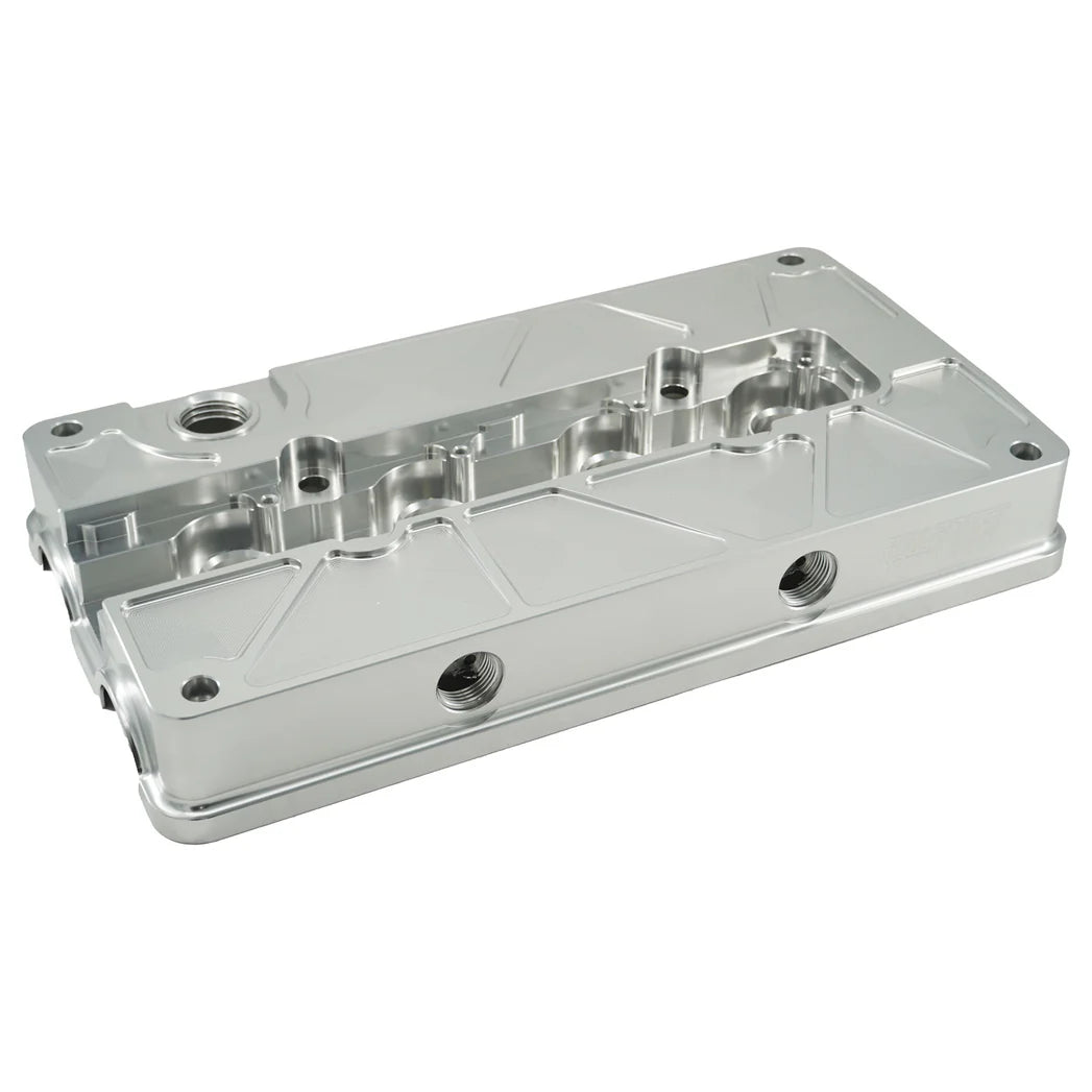 Billet B Series Vented Valve Cover Baffle B16 B18 AN10 For Honda Acura DOHC Vtec