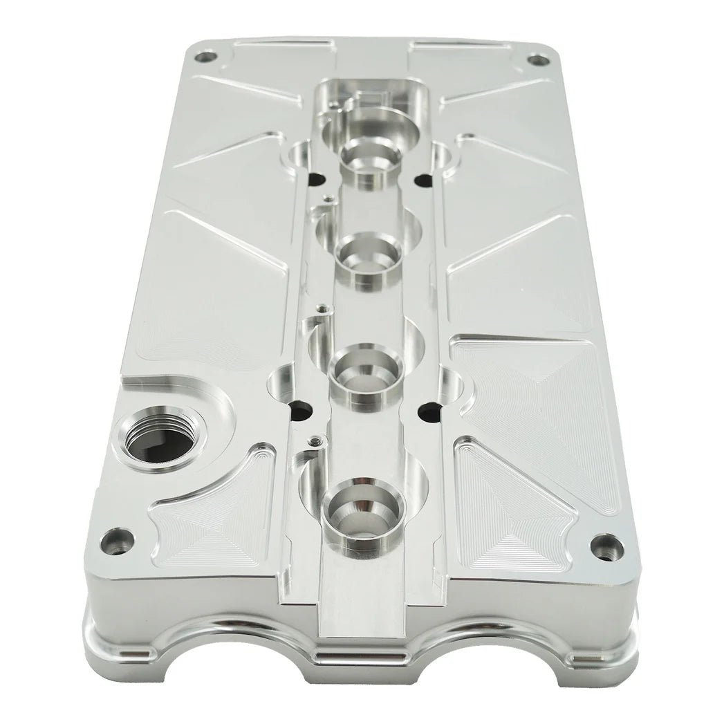 Billet B Series Vented Valve Cover Baffle B16 B18 AN10 For Honda Acura DOHC Vtec