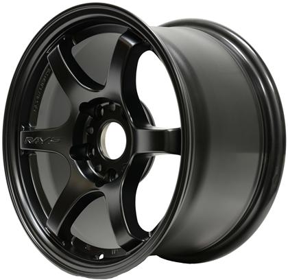 Gram Lights 57DR 15x8.0 +28 4x100 Semi Gloss Black Wheel