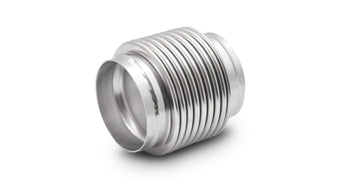 compare product Vibrant SS Bellow Assembly w/ Solid Liner 3.5in ID x 4in overall L Electro Polished
