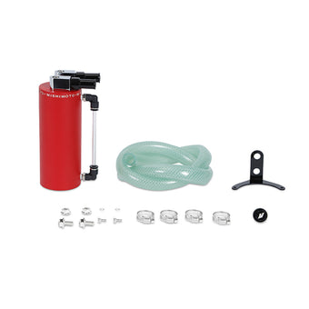 compare product Mishimoto Small Aluminum Oil Catch Can - Wrinkle Red