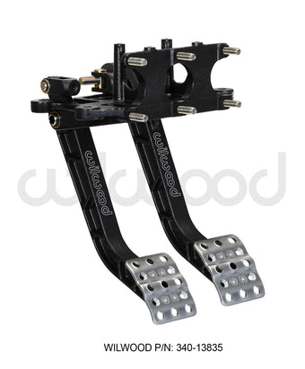 compare product Wilwood Adjustable Dual Pedal - Brake / Clutch - Rev. Swing Mount - 5.1:1