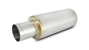 compare product Vibrant TPV Round Muffler (23in Long) with 4in Round Tip Straight Cut - 2.5in inlet I.D.