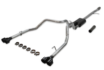 compare product Flowmaster 19-25 GM 1500 5.3L American Thunder Cat-Back Exhaust System - Quad Tips