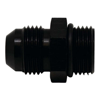 compare product DeatschWerks 8AN ORB Male to 8AN Male Flare Adapter (Incl O-Ring) - Anodized Matte Black