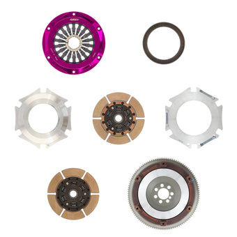 compare product Exedy 2008-2015 Mitsubishi Lancer Evolution GSR L4 Hyper Twin Cerametallic Clutch Sprung