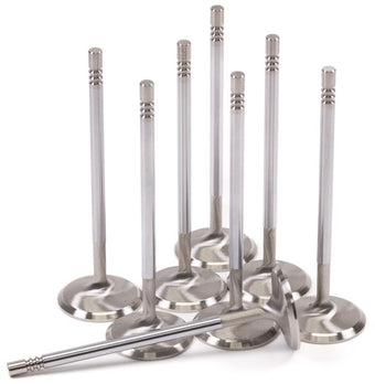 compare product GSC P-D Ford Mustang 5.0L Coyote Gen 3 37.6mm Head (STD) Chrome Polished Intake Valve - Set of 8