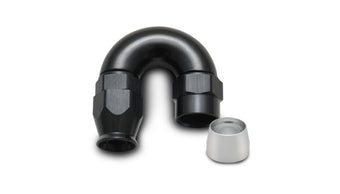 compare product Vibrant -8AN 180 Degree Elbow Hose End Fitting for PTFE Lined Hose