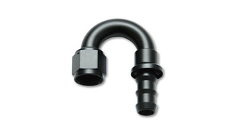 compare product Vibrant -12AN Push-On 180 Deg Hose End Fitting - Aluminum