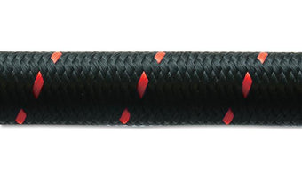 compare product Vibrant -6 AN Two-Tone Black/Red Nylon Braided Flex Hose E85 Friendly (20ft Roll)