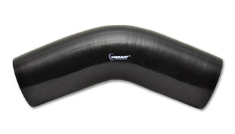 compare product Vibrant 4 Ply Reinforced Silicone Elbow Connector - 3in I.D. - 45 deg. Elbow (BLACK)