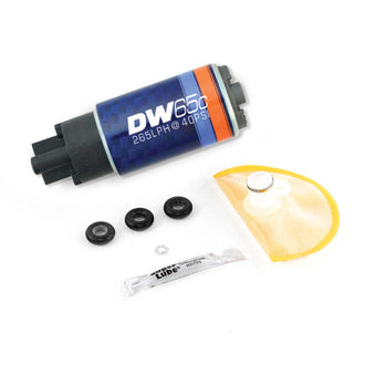 compare product DeatschWerks 265 LPH In-Tank Fuel Pump w/ 10+ Legacy GT/03-08 G35/350Z Set Up Kit