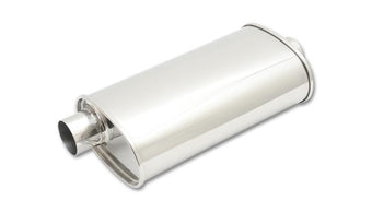 compare product Vibrant StreetPower Oval Muff 5in x 9in x 15in long body 3in inlet I.D. x 3in outlet Offset-Center