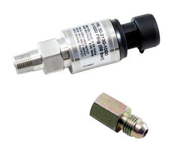 compare product AEM 1000 PSIg Stainless Sensor Kit - 1/8in NPT Male Thread to -4 Adapter
