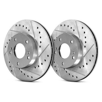compare product StopTech Select Sport 11-16 Toyota Avalon/ 11-17 Camry SportStop Slotted & Drilled Right Front Rotor