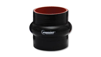 compare product Vibrant 4 Ply Reinforced Silicone Hump Hose Connector - 3.5in I.D. x 3in long (BLACK)