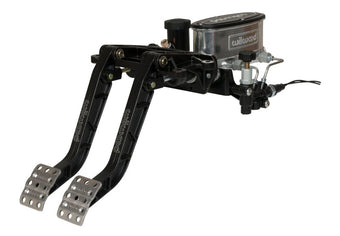 compare product Wilwood Adjustable-Tandem Dual Pedal - Brake / Clutch - Fwd. Swing Mount - 6.25:1 - Black E-Coat