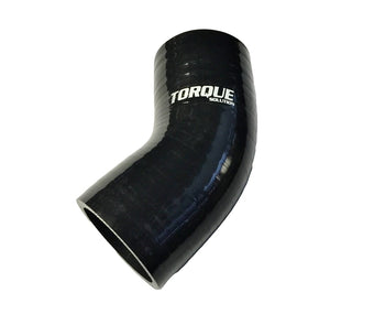 compare product Torque Solution 45 Degree Silicone Elbow: 2 inch Black Universal