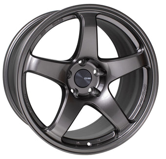 compare product Enkei PF05 18x9.5 5x114.3 38mm Offset 75mm Bore Dark Silver Wheel