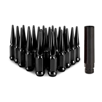 compare product Mishimoto Mishimoto Steel Spiked Lug Nuts M14 x 1.5 24pc Set Black
