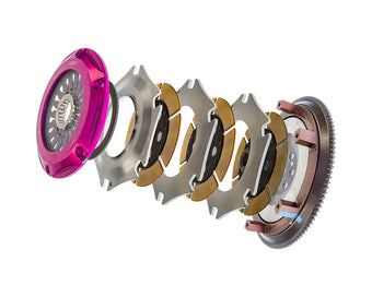 compare product Exedy 1996-1996 Mitsubishi Lancer Evolution IV L4 Hyper Triple Cerametallic Clutch Rigid Pull Type