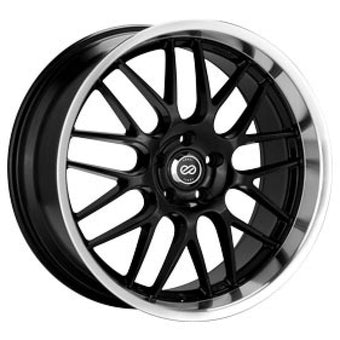 compare product Enkei Lusso 18x8 40mm Offset 5x120 Bolt Pattern Black w/ Machine Lip Wheel