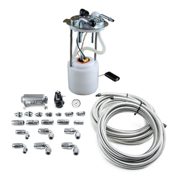 compare product DeatschWerks 05-19 Yukon/Tahoe/Suburban DW400 Pump Module and Return SS CPE Plumbing Kit