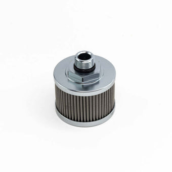 compare product DeatschWerks Stainless Steel 8AN 100 Micron Universal Fuel Pump Pre-Filter