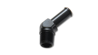 compare product Vibrant 1/8 NPT to 1/4in Barb Straight Fitting 45 Deg Adapter - Aluminum