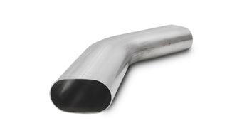 compare product Vibrant 3.5in Oval (Nominal Size) T304 SS 45 deg Mandrel Bend 6in x 6in leg lengths