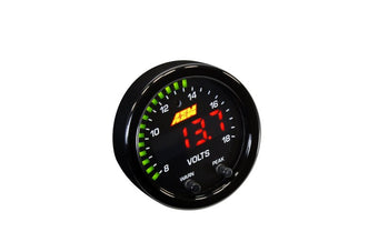 compare product AEM X-Series 8-18V Volt Gauge