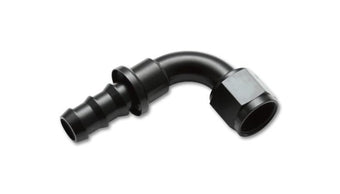 compare product Vibrant -10AN Push-On 90 Deg Hose End Fitting - Aluminum