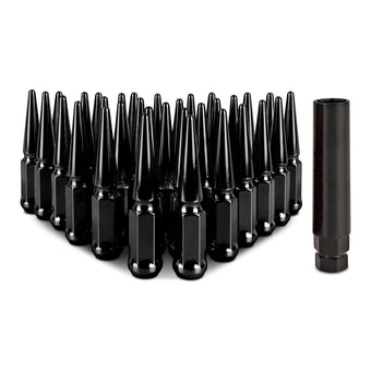 compare product Mishimoto Mishimoto Steel Spiked Lug Nuts M14 x 1.5 32pc Set Black