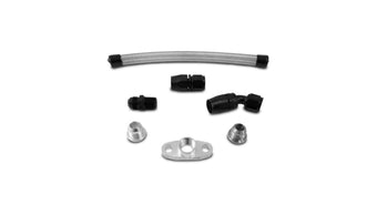 compare product Vibrant Univ Top Mount Oil Drain Kit incl 20in Teflon lined S.S. hose Fitting