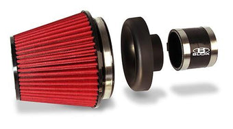 compare product BLOX Racing Performance Filter Kit w/ 3.5inch Velocity Stack Black Filter and 3.5inch Silicone Hose