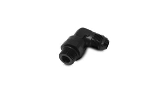 compare product Vibrant -8AN Male Flare to Male -6AN ORB Swivel 90 Degree Adapter Fitting - Anodized Black