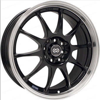 compare product Enkei J10 17x7 5x100/114.3 38mm Offset Dia Matte Black w/ Machined Lip Wheel