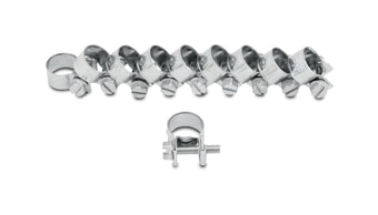 compare product Vibrant Fuel Injector Style Mini Hose Clamps 14-16mm clamping range Pk of 10 Zinc Plated Mild Steel