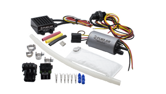 compare product Fuelab 253 In-Tank Brushless Fuel Pump Kit w/9mm Barb & 6mm Siphon/72002/74101/Pre-Filter - 500 LPH