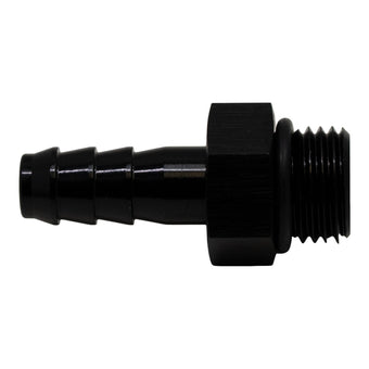 compare product DeatschWerks 6AN ORB Male to 5/16in Male Triple Barb Fitting (Incl O-Ring) - Anodized Matte Black