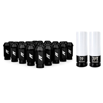 compare product Mishimoto Aluminum Locking Lug Nuts M12x1.5 27pc Set Black