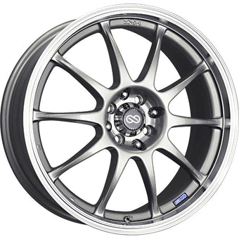 compare product Enkei J10 17x7 4x100/114.3 42mm Offset 72.62mm Bore Dia Silver w/ Machined Lip Wheel